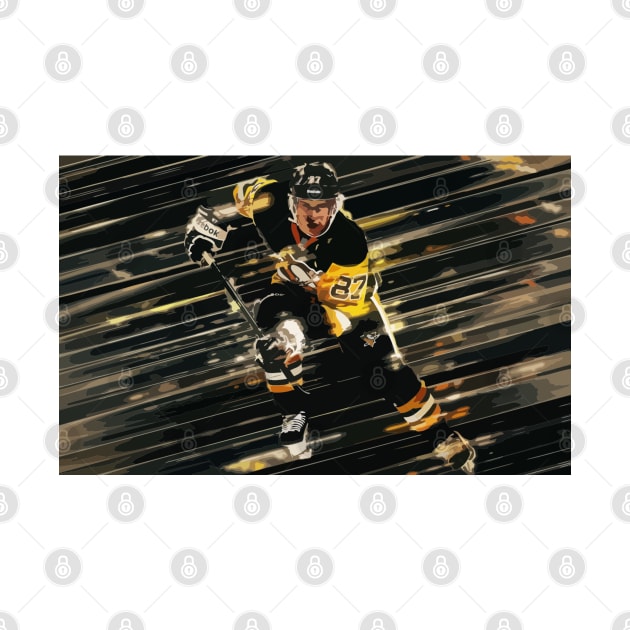 Sidney Crosby Painting by gktb