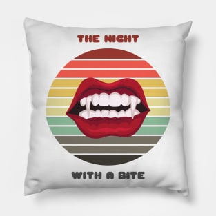 Sunset Fangs / Night With a Bite Pillow