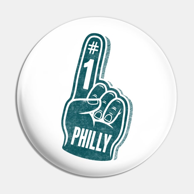 Number 1 Philly Football Pin by BRNCR8V