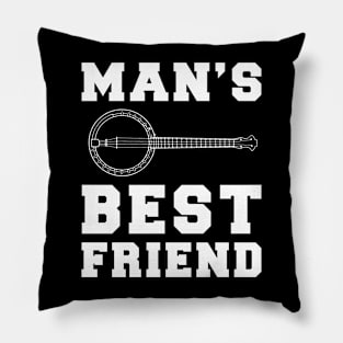 banjo Man's best friend tee tshirt Pillow