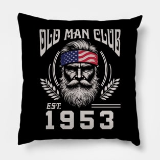 Old Man Club EST 1953 Pillow