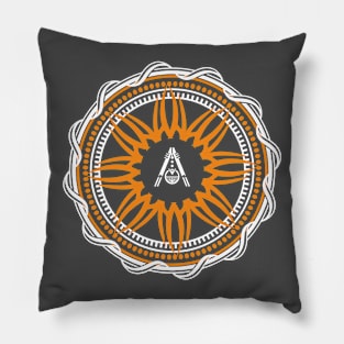 Mandala A 1 black Pillow