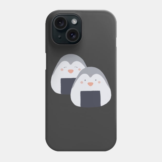 Penguini Onigiri Phone Case by aaalou