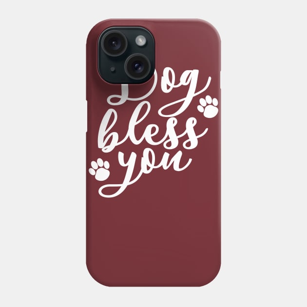 Funny Dog Bless You Religious Dog Lover Christmas Gift T-Shirt Phone Case by Bezra