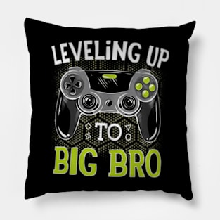 Leveling Up To Big  Brother Video Brother Pillow