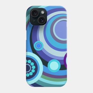 Blue/Purple Mosaic Crop Circle Phone Case