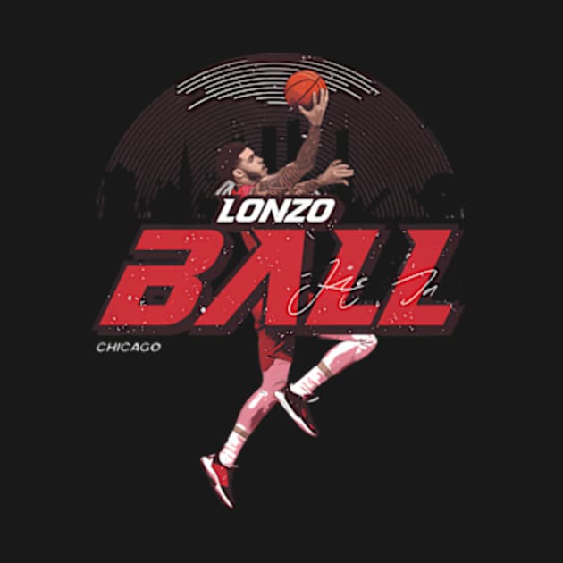 Lonzo Ball Chicago Skyline by binchudala