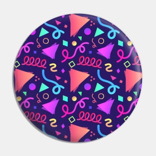 Arcade Carpet Pattern - Purple Party Pin
