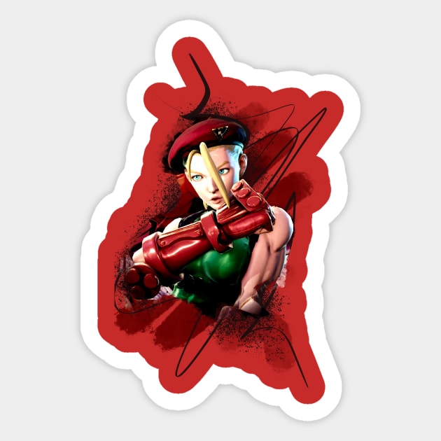 Street Fighter: Cammy Vinyl Sticker -  Denmark