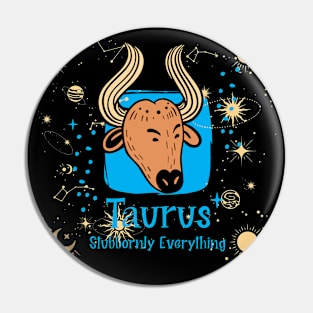 Taurus zodiac bull astrology birth sign funny stubborn Pin