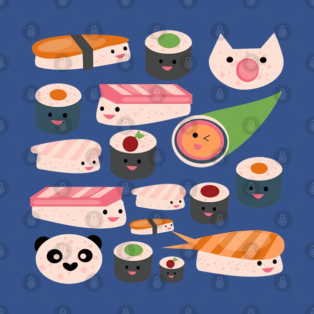 Kawaii sushi by bruxamagica