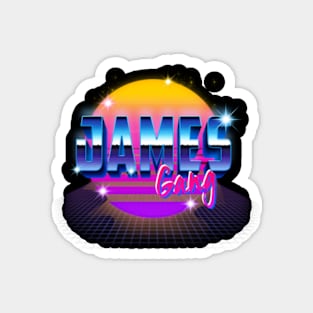 James Design Proud Name Birthday 70s 80s 90s Color Magnet