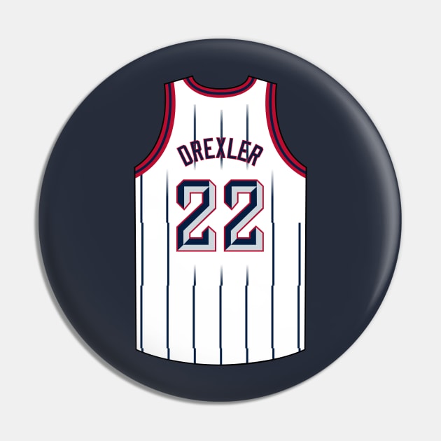 Clyde Drexler Houston Jersey Qiangy Pin by qiangdade