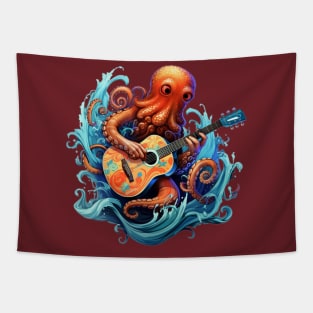 Octo-guitar Tapestry