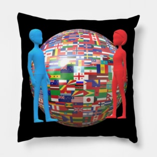 international Earth Day Pillow