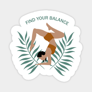 Find your balance Yoga Magnet