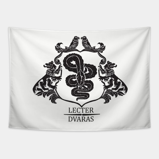 Lecter Family Crest Tapestry by doriandoodles