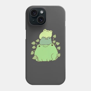 Frogs stack illustration Phone Case