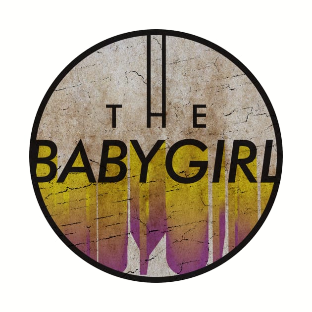 THE BABYGIRL - VINTAGE YELLOW CIRCLE by GLOBALARTWORD