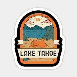 Lake Tahoe Vintage Travel Magnet