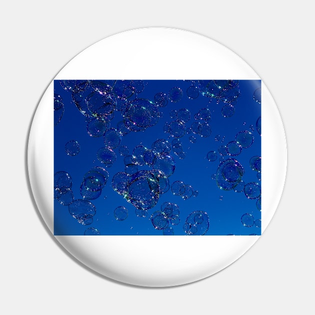 Blue Sky Bubbles Pin by captureasecond