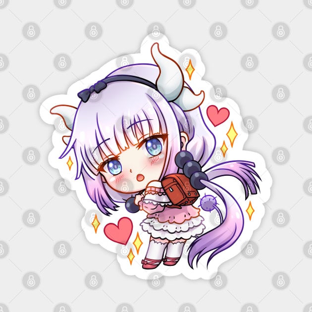 Chibi Electric Dragon Maid Magnet by CristalZhaduir