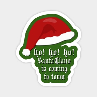 Santa Claus Hat and Beard Classic X-mas Song Magnet