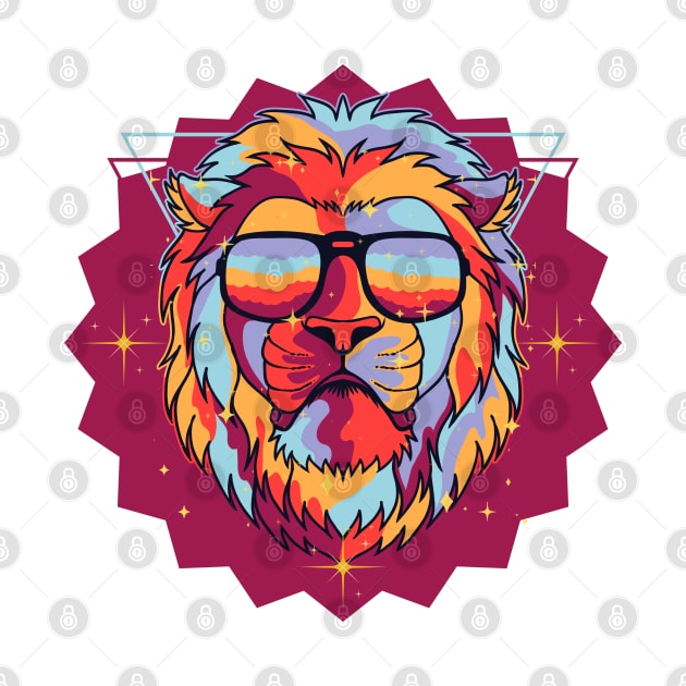 Lion Head Art by Pearsville