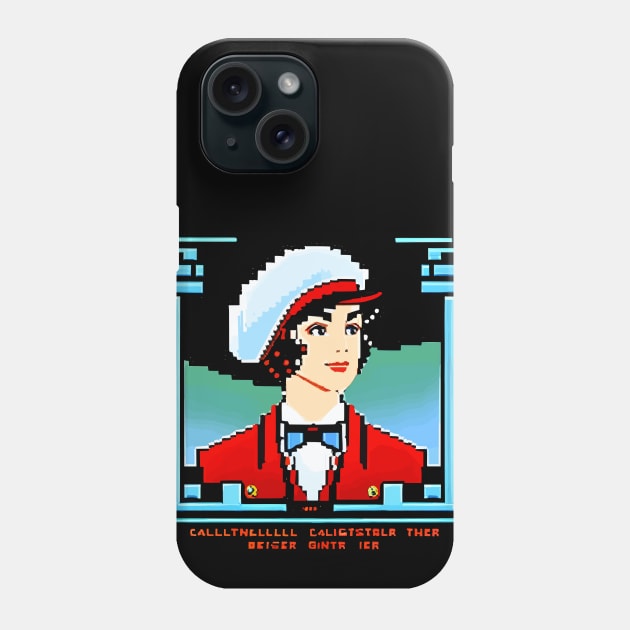 vintage pixel pretty lady Phone Case by marklink