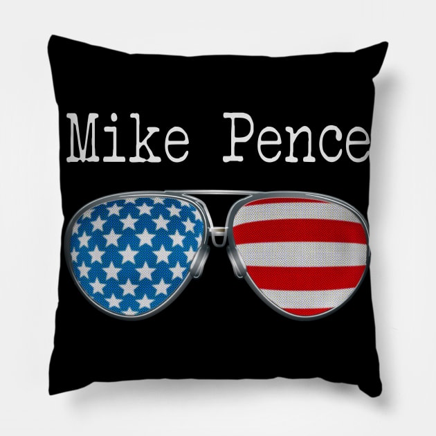 USA PILOT GLASSES - MIKE PENCE Pillow by SAMELVES