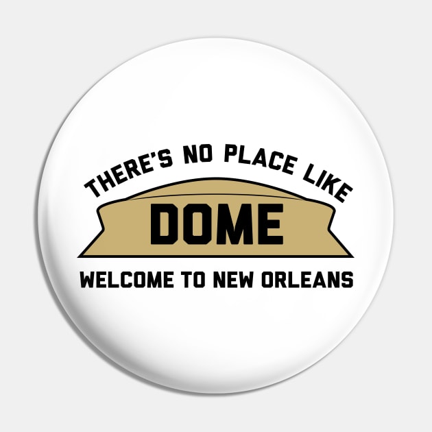 Theres No Place Like Dome, NO - white Pin by KFig21