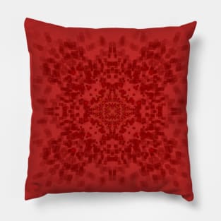 3D Red Mandala Pillow