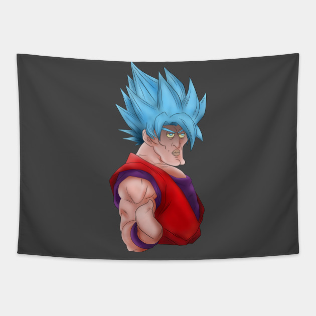 Super Squidward God Blue Saiyan Gobelin Teepublic Pl