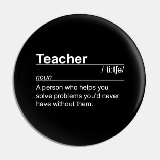 Teacher Pun Definition Pin