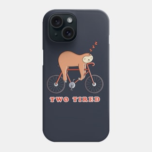 Sloth Bicycle two tired Phone Case