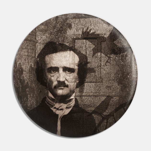 Edgar Allan Poe Pin by valentinahramov