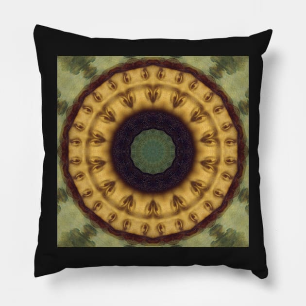 Mandalisa Kaleidoscope Pattern (Seamless) 8 Pillow by Swabcraft