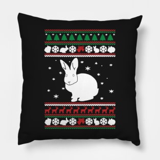 Bunny Ugly Christmas Model Pillow