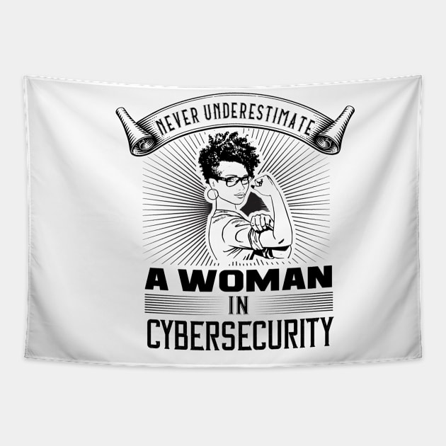 Never Underestimate a Woman in Cybersecurity Tapestry by DFIR Diva