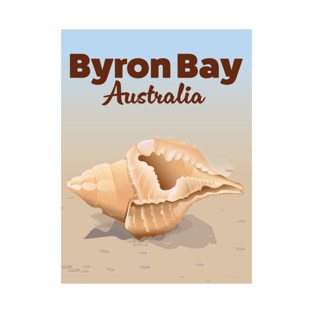 Byron Bay Australia Travel poster by nickemporium1