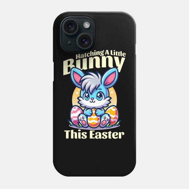 Hatching A Little Bunny This Easter, Easter Pregnancy Reveal Phone Case by Norse Magic