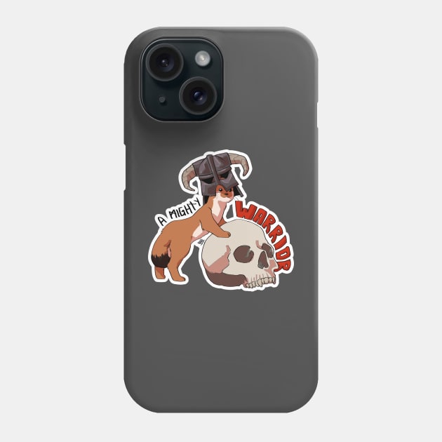 A Mighty Warrior Stoat Phone Case by Weebstick