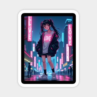 Dynamic Anime Vibes: A Journey of Color and Emotion Magnet