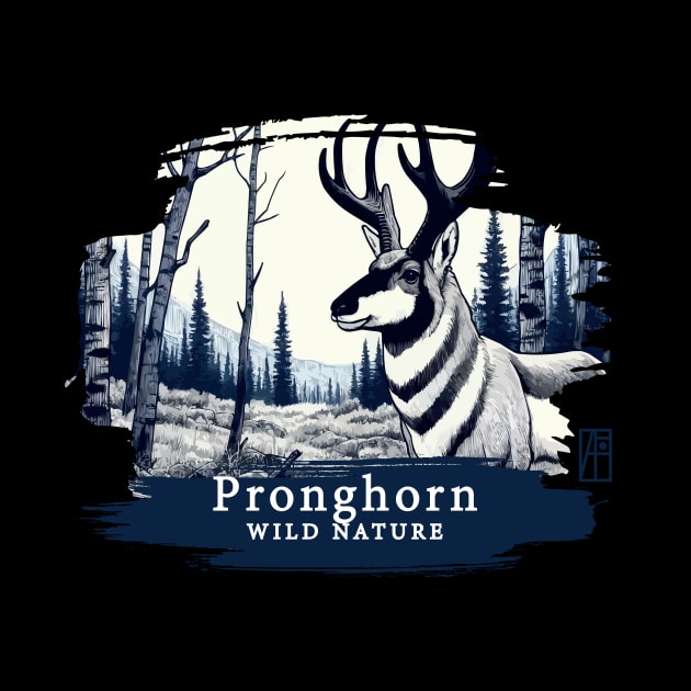 Pronghorn - WILD NATURE - PRONGHORN -9 by ArtProjectShop