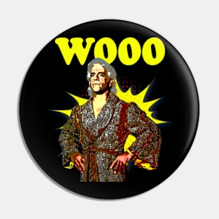 Ric Flair Wooo // Retro Comics Style Pin