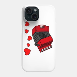 Valentines Accordion Accordionist Wedding Musician Phone Case