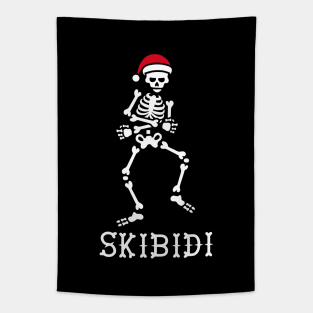 #SkibidiChallenge meme skeleton Christmas Skibidi challenge Tapestry