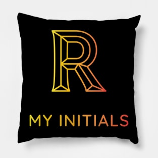 Letter R Letter Art Pillow