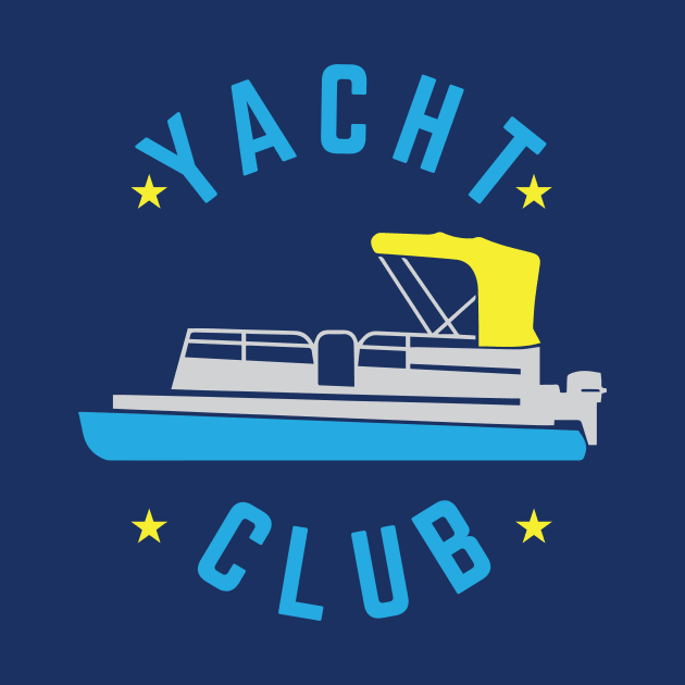 Yacht Club Pontoon Boats Lovers Gift by klimentina