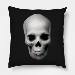 Skin merged Realistic Skull Pillow